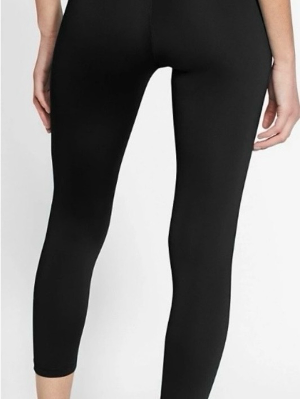 NWT Nike One Tight Fit Mid Rise Capri Length Leggings Sz L Large Athleisure - Picture 3 of 13